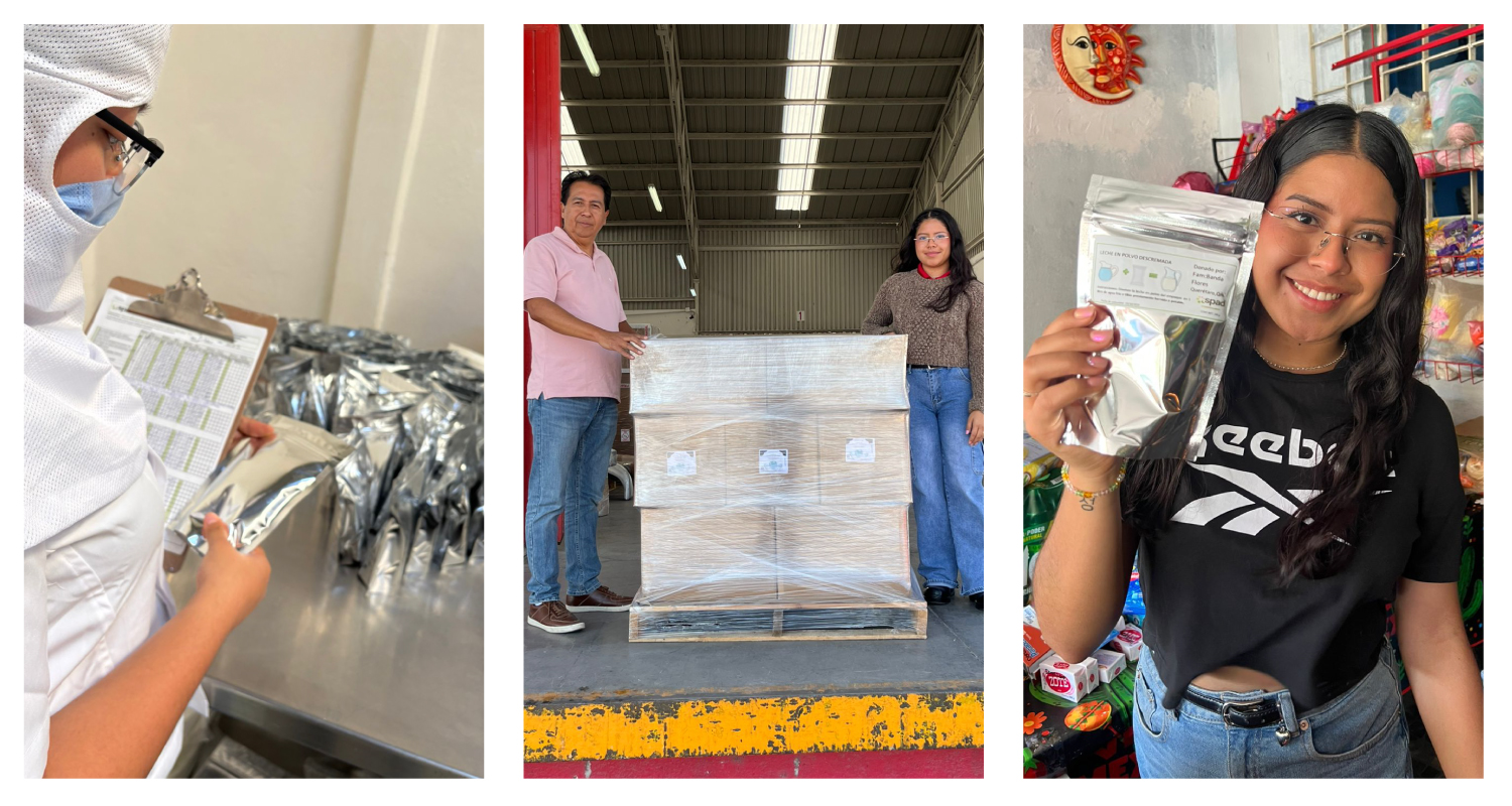 SPAD dona leche en polvo a familias afectadas por inundaciones en Poza Rica, Veracruz